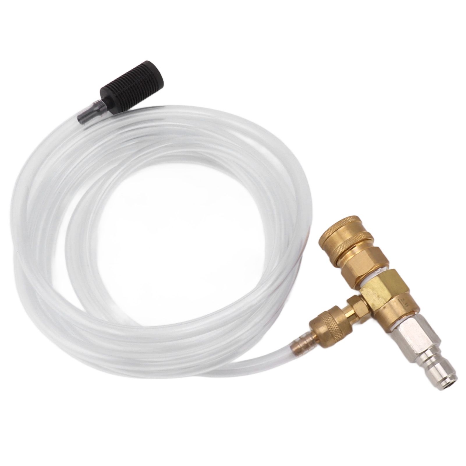 Adjustable Chemical Injector Kit Power Washer Chemical Injector Kit Soap Injector with Siphon Hose Soap Nozzle 3/8 Inch Connectors — image 5