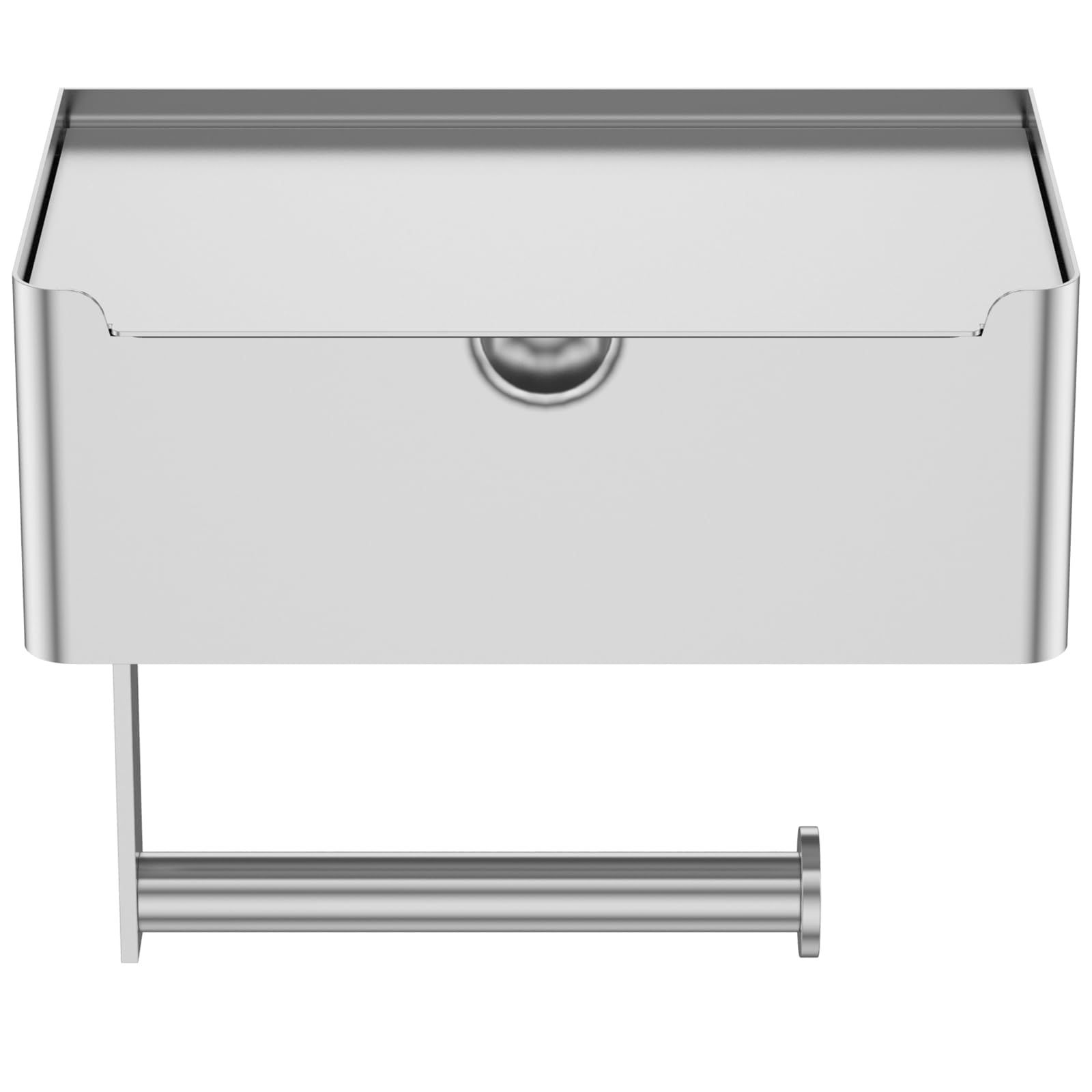 Toilet roll paper holder 304 stainless steel wet wipe box, mobile phone storage rack, toilet drawer paper box โ image 4