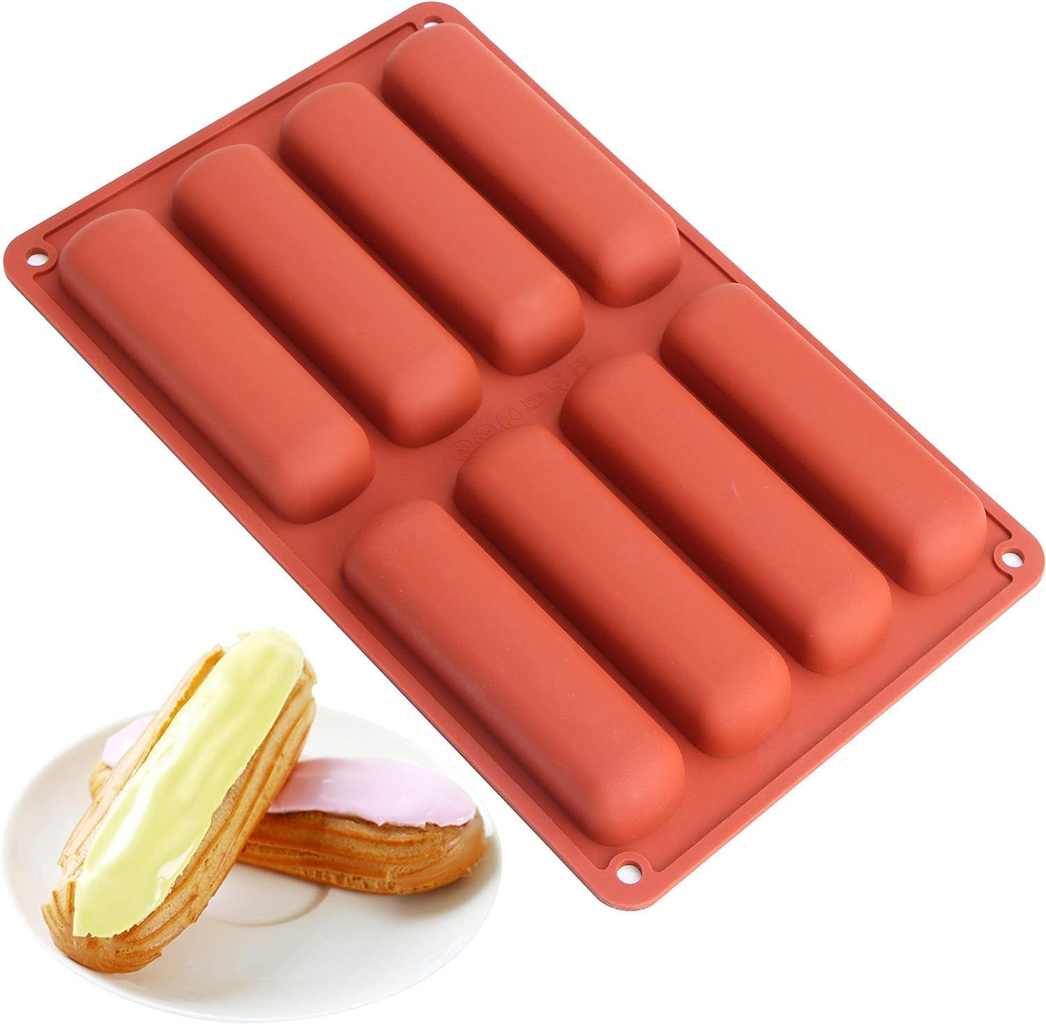 Silicone Mold for Baking Mousse Cake, 3D Silicone Baking Mold for Baking Cakes French Dessert Mold for Pastry Chocolate Brownie — image 2