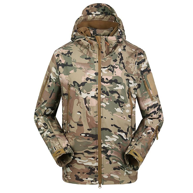 ESDY Men Softshell Jacket Outdoor Fleece Training Coat Green XL โ image 4