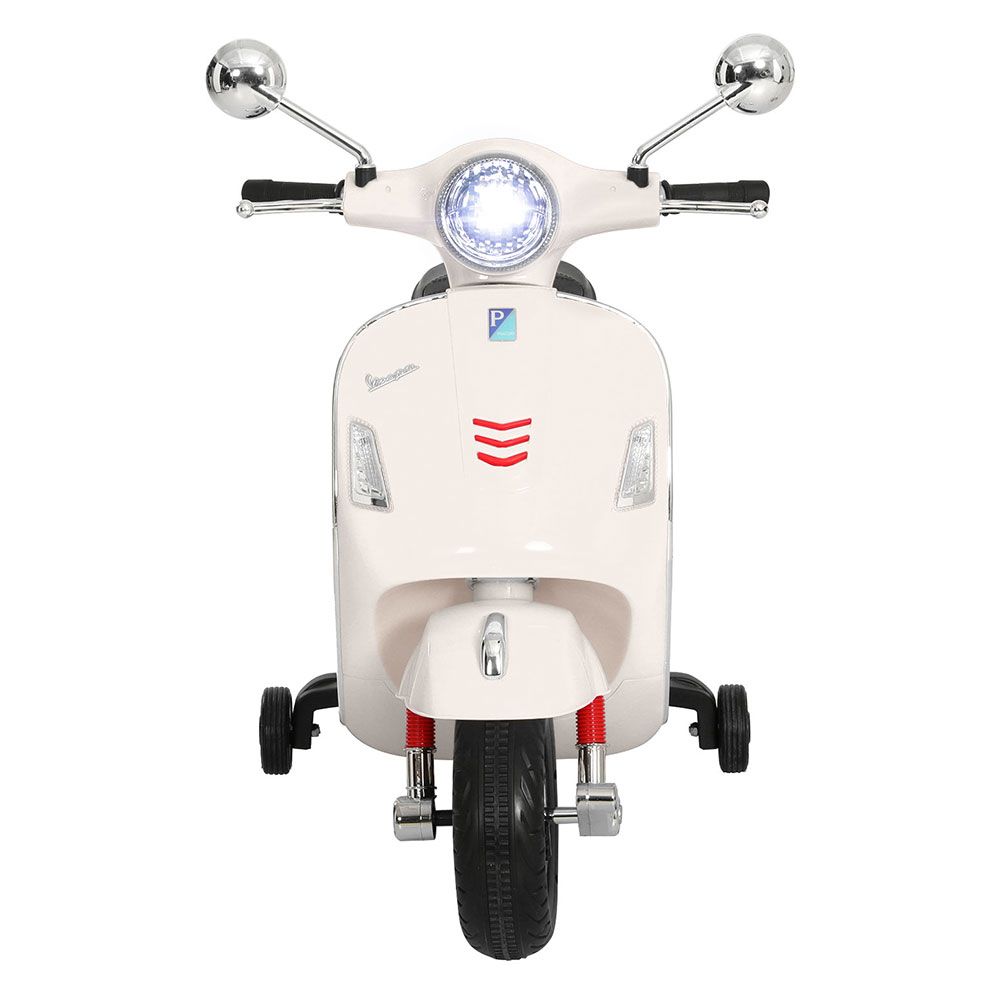 Kids Electric Ride On Car Motorcycle Motorbike Vespa Licensed GTS White โ image 3