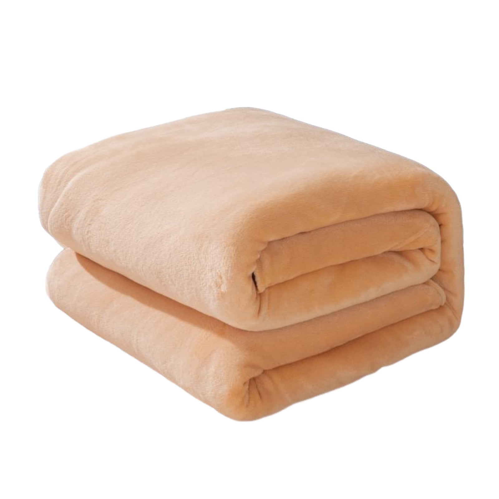 Fleece Throw Blanket, Soft Plush Flannel Microfiber Couch and Bed Blanket for Sofa, Home and Winter Comfort, Brown, 70x100cm
