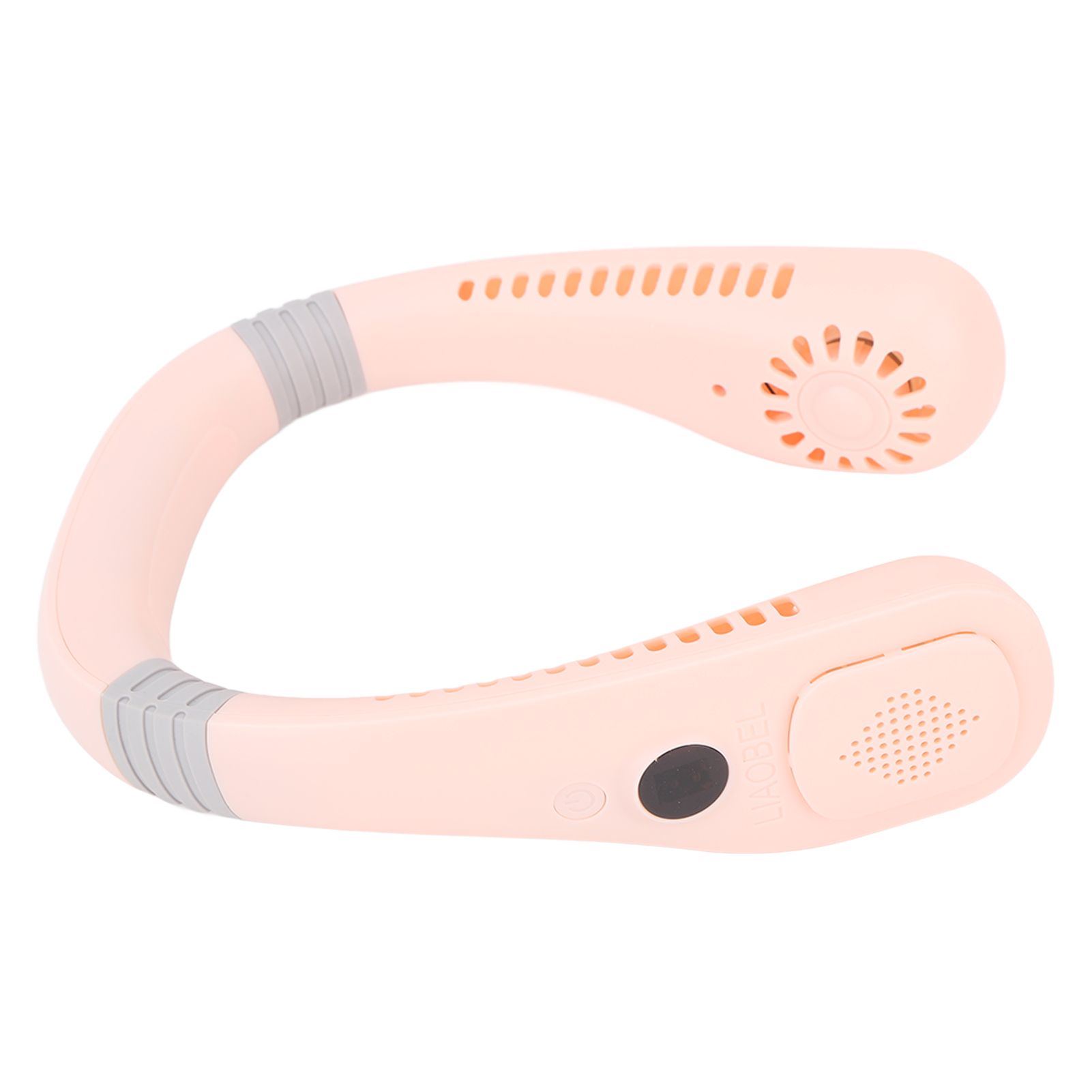 Portable Neck Fan USB Powered Digital Display 5 Gears Cooling Hanging Neck Bladeless Fan for Outdoor Sports Travel Sakura Pink โ image 6