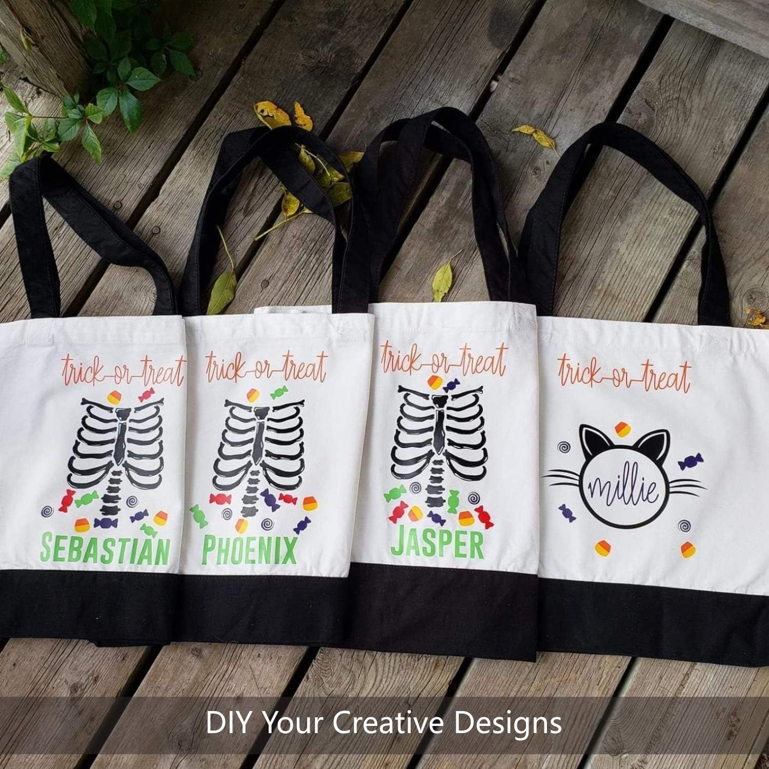 Super Strong Large 12oz Cotton Canvas Tote Bag, Reusable Grocery Shopping Cloth Bag, Fashionable Two-Tone Tote for Crafts, DIY Your Creative Designs — image 5