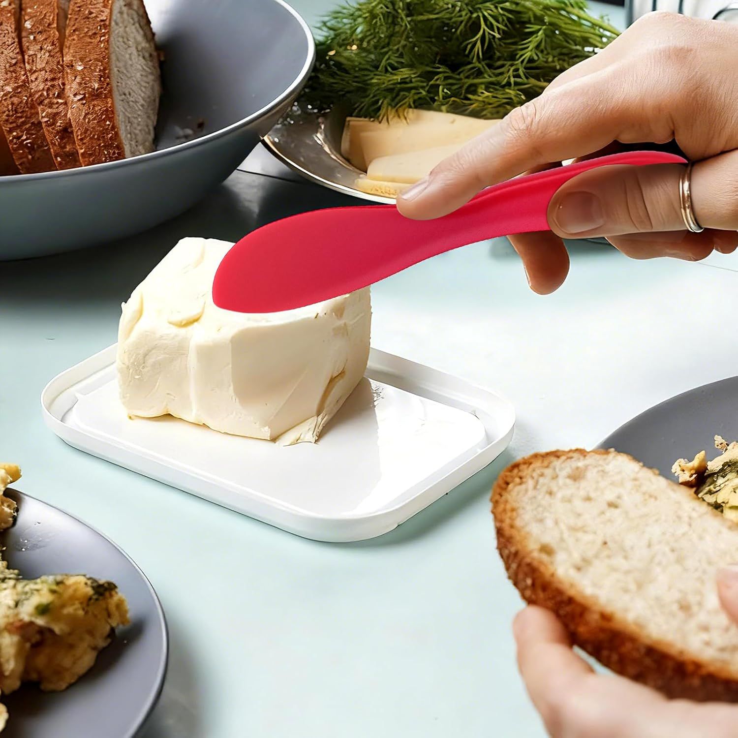 Plastic Multi Purpose Buttering Knife-cutter for Butter — image 2
