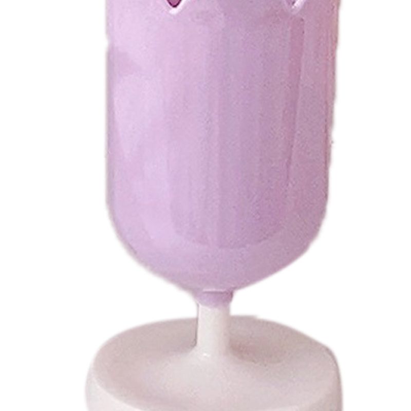 Pen Holder Tulip Shape Innovative Vintage Photo Props Large Capacity Pencil Holder for Office Study Room Home Purple โ image 3