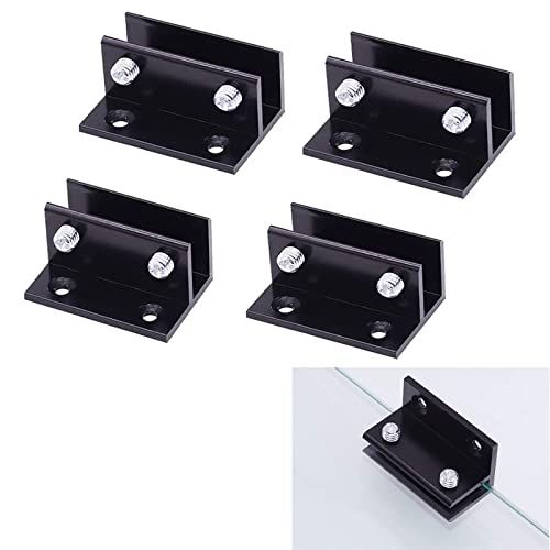 Glass clamp, Glass Holder, Aluminum Alloy Glass clamp Bracket clamp Glass Cabinet 0.32"（8mm）-0.48"（12mm） Thickness (8pcs) — image 4