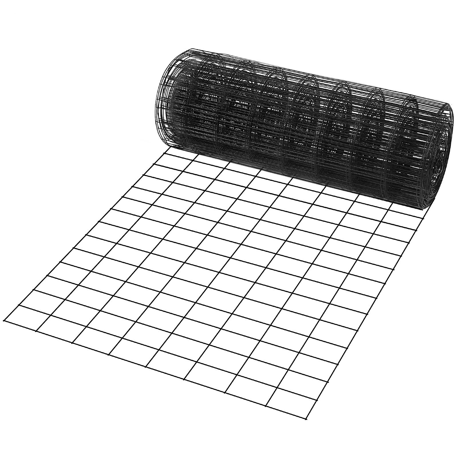 Hardware Cloth, 24'' x 50' Galvanized Wire Mesh Roll, 16 Gauge Chicken Wire Fence Roll, Vinyl Coating Metal Wire Mesh for Chicken Coop Barrier, Rabbit Snake