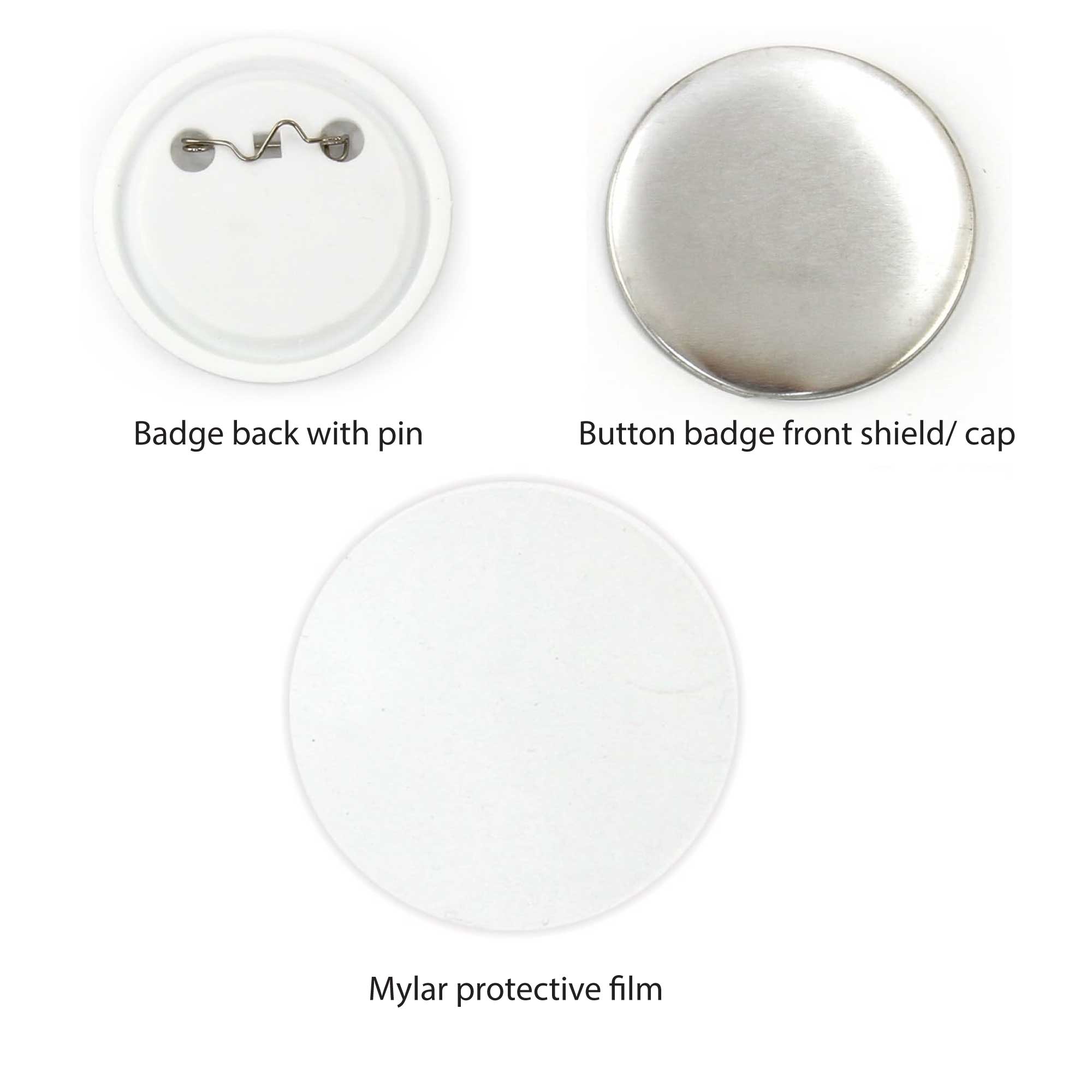500x Button Badges 32mm - Craft DIY Hobby Accessory Making โ image 2