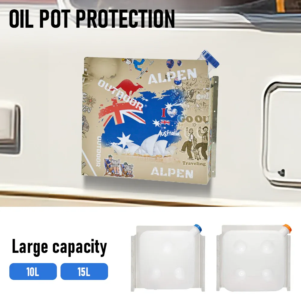 Alpen Outdoor Diesel Tank Cover Silver Gas Tank Bracket 2mm Thick Aluminium Tank Mounting Holder Fit for 10L/15L Tank for Caravan Trailer Toolbox Left Right AU โ image 4