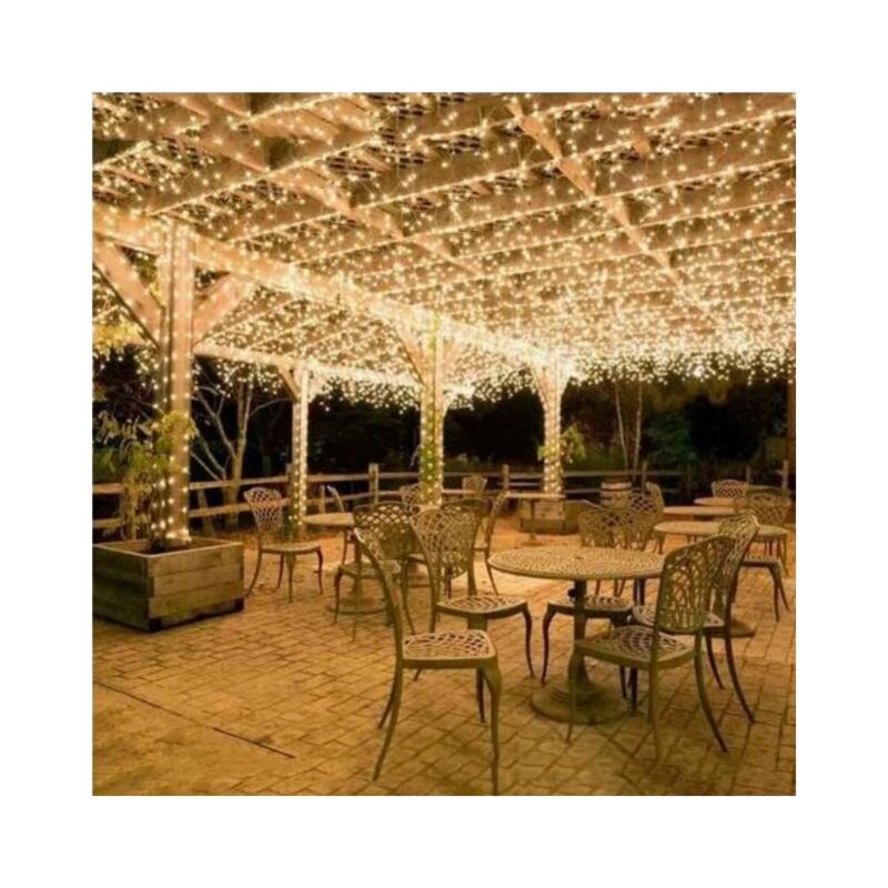 600 LED String Lights Carnival Wedding Outdoor Indoor Garden Lighting warm White, 100M