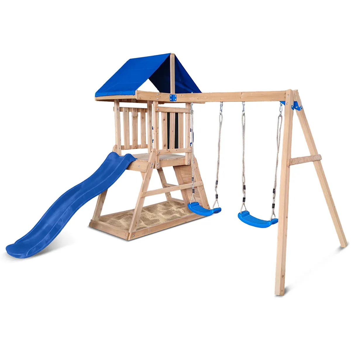 Lifespan Kids Hazelbrook Swing Set & Play Centre with 1.8m Slide (Blue) โ image 2