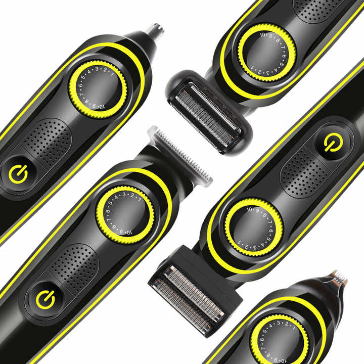 KM-696 5-in-1 Multifunctional Hair Clipper - Electric Hair Trimmer, Shaver & Nose Hair Trimmer Set โ image 2