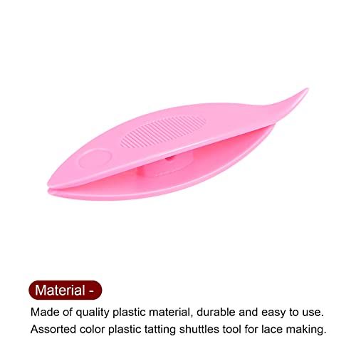 5pcs Tatting Shuttles 5 Color Plastic Shuttles for Lace-making DIY Hand Craft Tool Knitting Arts Supplies — image 5