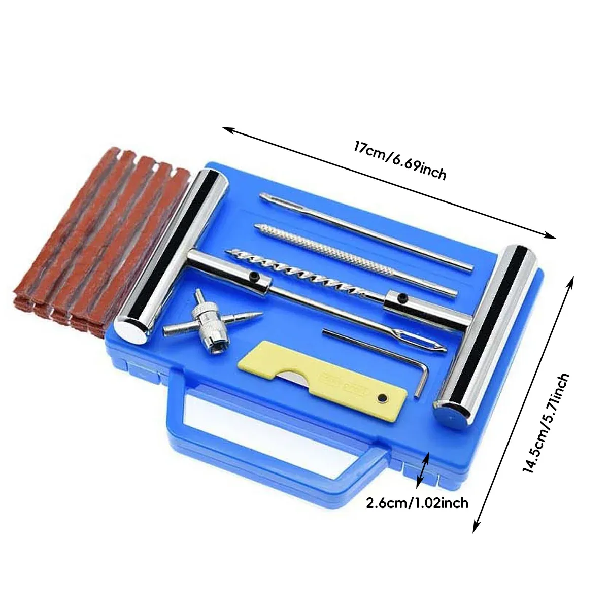 23PCS Car Tire Repair Kit Patch Plug Puncture Emergency for Car Truck Motorbike โ image 3