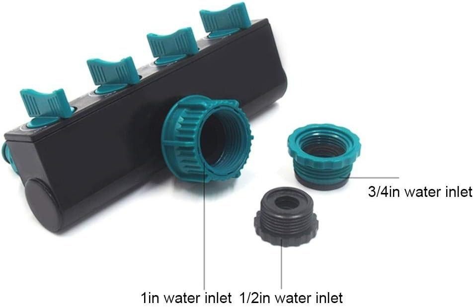 Garden Hose Pipe Splitter, Plastic Drip Irrigation Water Connector, Agricultural Hose Faucet, 4 Way, with 1/4in Quick Connector — image 4