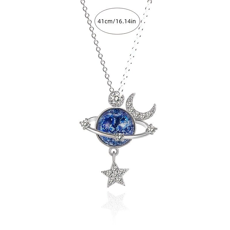 **“Whispers of Stars” — Galaxy Collarbone Chain, Gifting You a Corner of a Private Universe** — image 2