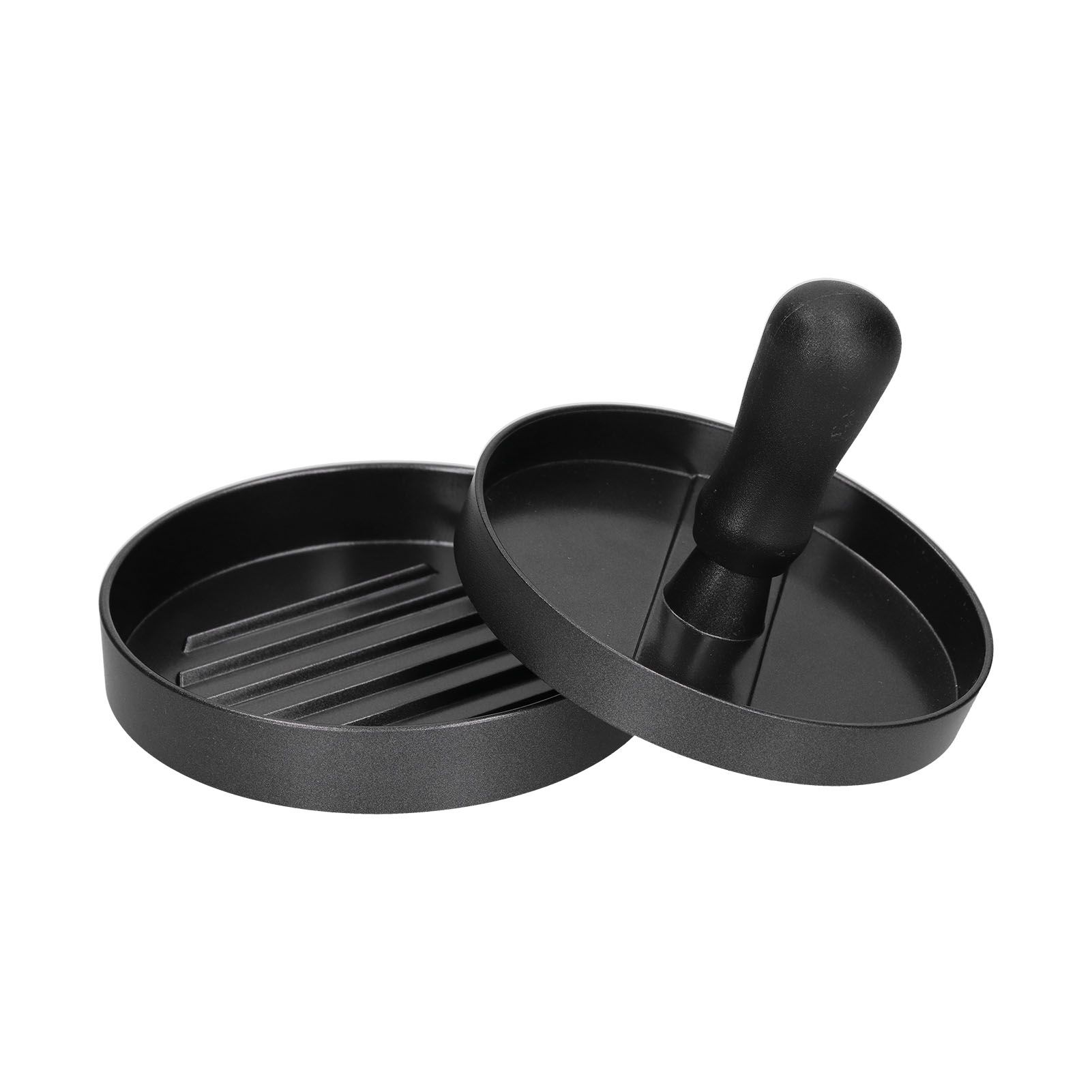 Hamburger Press Round Shape Hamburger Meat Patty Maker Mold Burger Maker Aluminum Alloy Handle — image 3