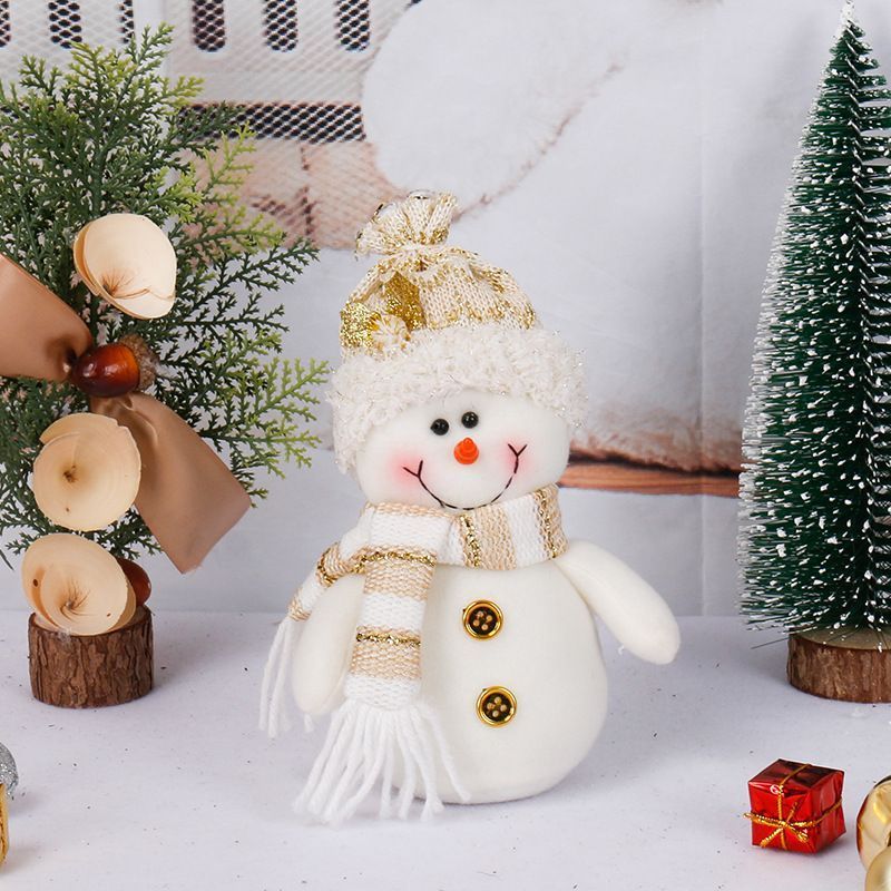 White Snowman Plush Doll, Holiday Gift
