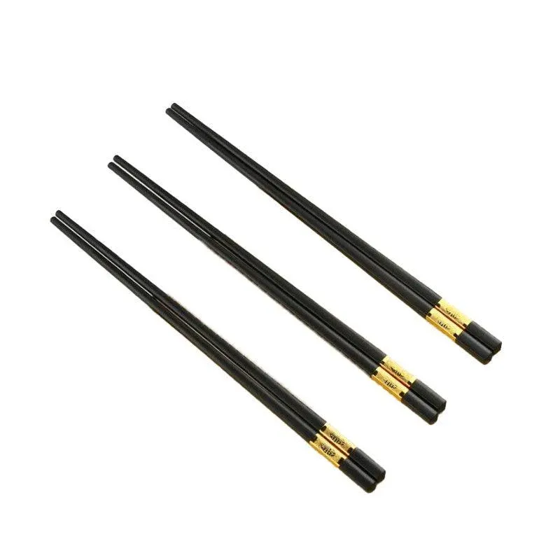 10Pairs Premium Fiberglass Reusable Chopsticks - Dishwasher Safe - Silver-3 โ image 3