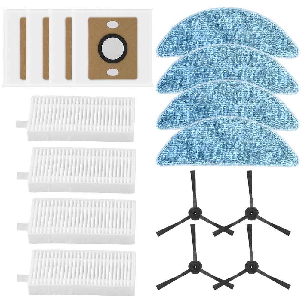 For ILIFE A12 Pro Self Emptying Robot Vacuum Cleaner Filter Mop Cloth Dust Bag Side Brush Kit Household Cleaning Accessories A