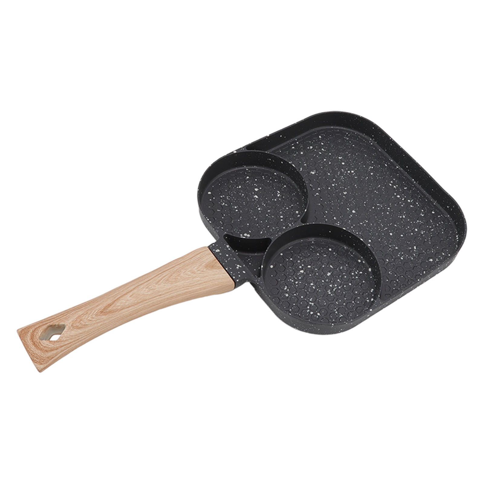 3 in 1 Breakfast Pan Prevents Stick Heat Resistant Divided Grill Frying Pan for Gas Stove Induction Cooker โ image 6