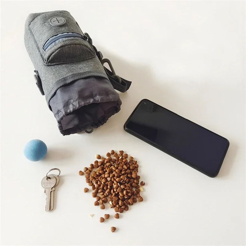 Versatile Hands-Free Pet Walking Pouch, Portable Dog Treat Bag, Poop Bag Holder and Waist-Clip Organizer for Keys, Phone and Snacks During Outdoor Training — image 3