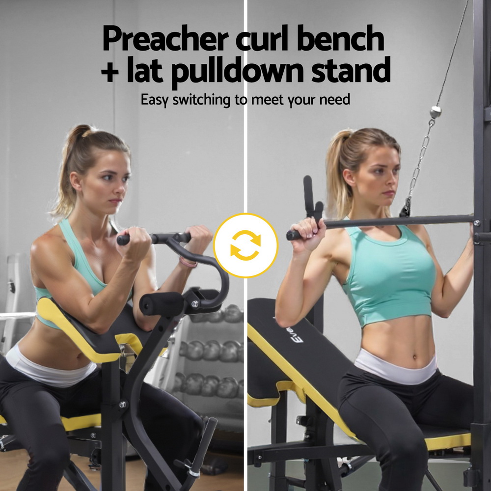 Everfit Weight Bench 14in1 Press Multi-Station Fitness Home Gym Equipment — image 4