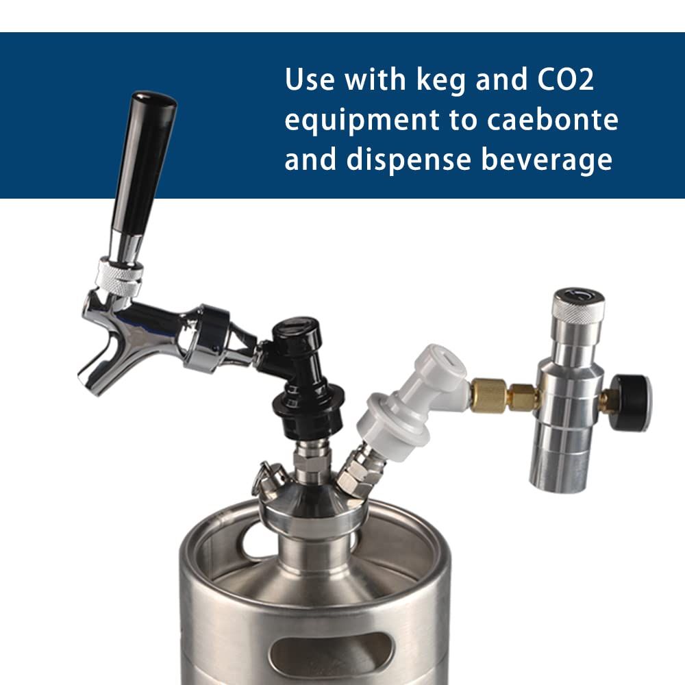 Stainless Steel Stem Beer keg Tap Faucet with Ball Lock disconnect chromed body Serving Beverages at Festivals, Picnics — image 4