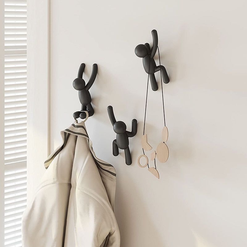 3pcs Wall Hooks – Decorative Wall Mounted Coat Hooks for Hanging Coats, Scarves, Bags, Purses, Backpacks — image 2