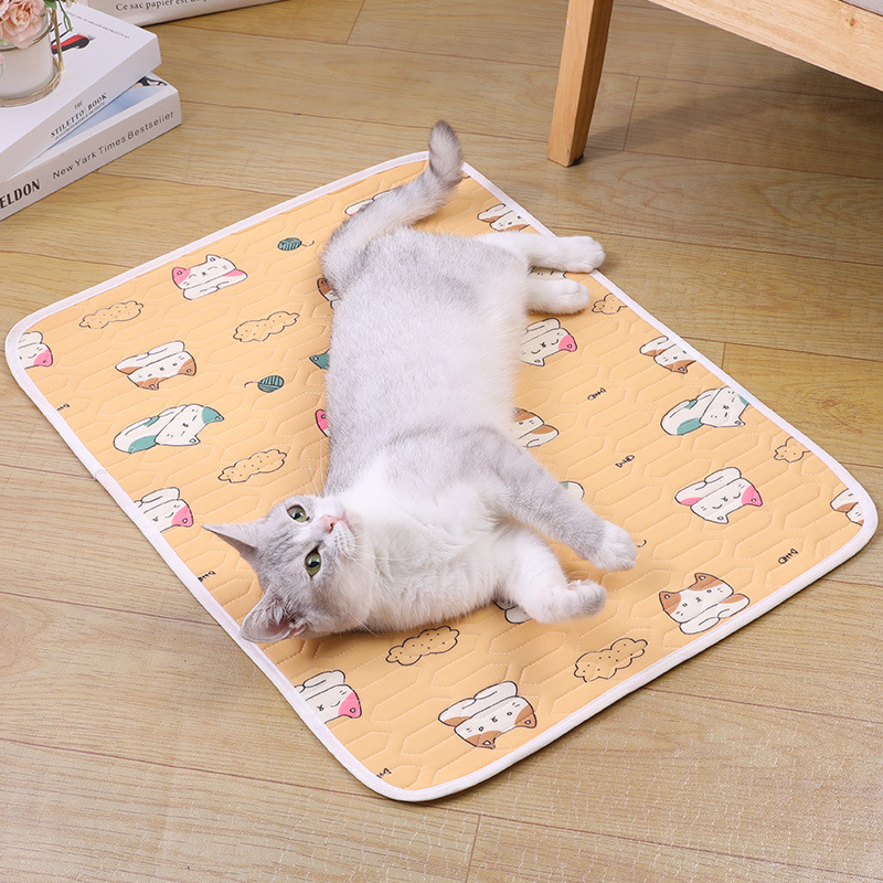 2-Pack Black Cat Pet Summer Cooling Latex Pad (XL Size: 70*50cm) - Breathable Ice Silk & Latex-Filled Dog Bed Cat Sleeping Mat with Non-Slip Base — image 6
