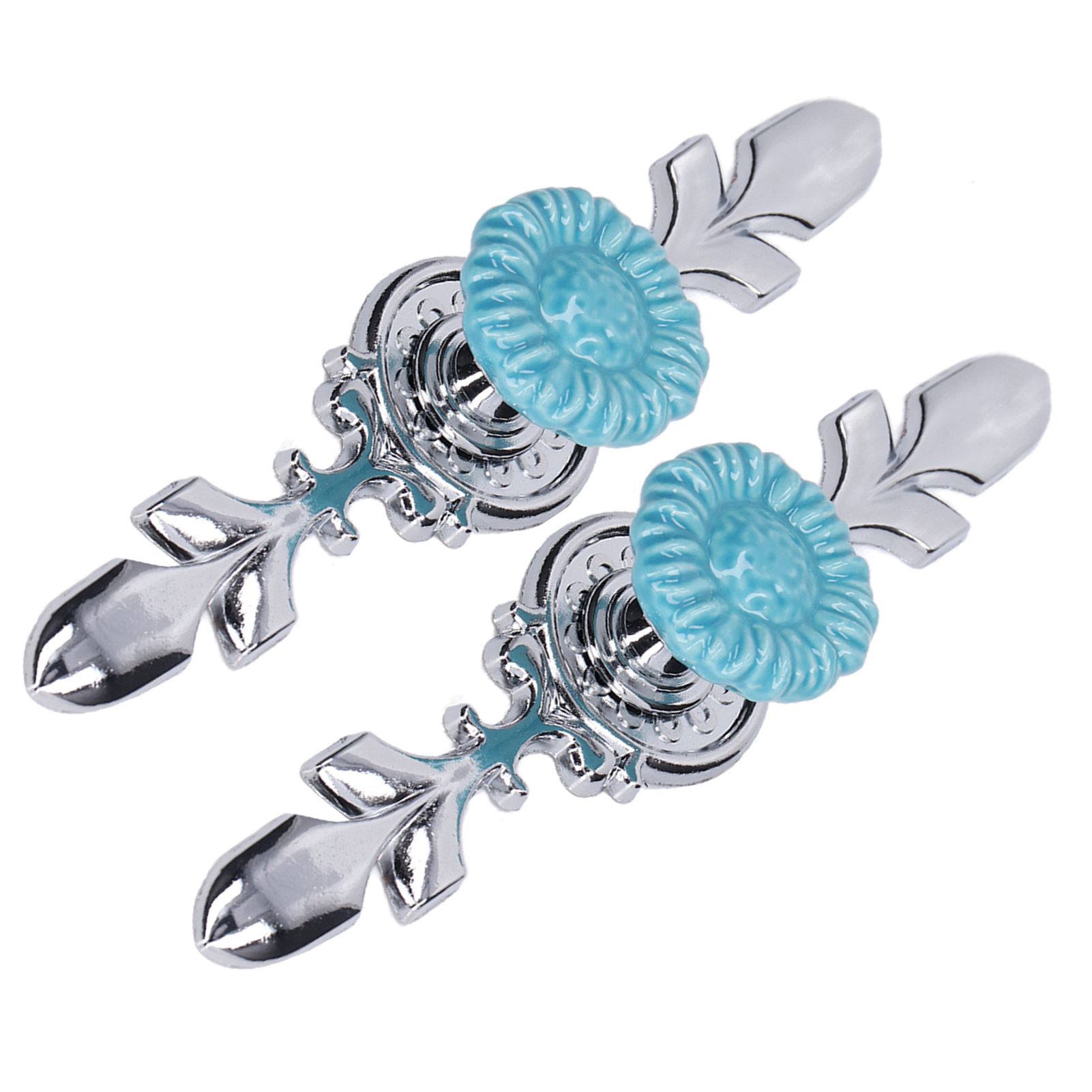 2Set Cabinet Knob Zinc Alloy Single Hole Closet Drawer Wardrobe Knob for Home Furniture Decoration1088D Sunflower — image 6