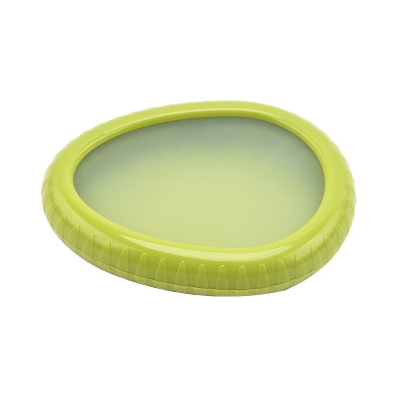4pcs Fruit and Vegetable Storage Containers, Green OPP Bag Pack (Silicone Version)
