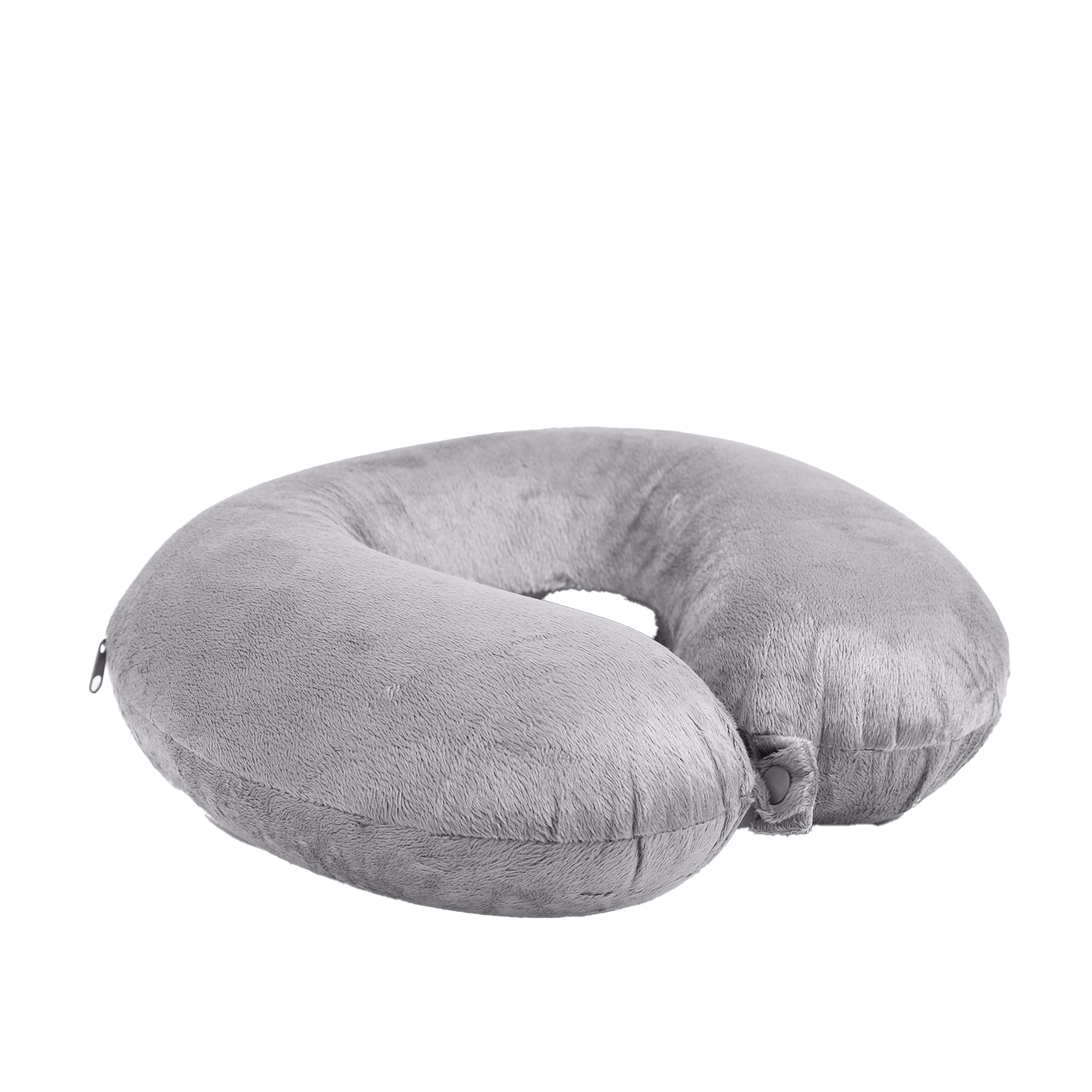 Milano Decor Memory Foam Travel Neck Pillow With Clip Cushion Support Soft Grey โ image 4
