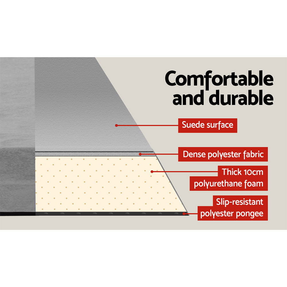 Weisshorn Self Inflating Mattress Camping Sleeping Mat Air Bed Double Set Grey โ image 4