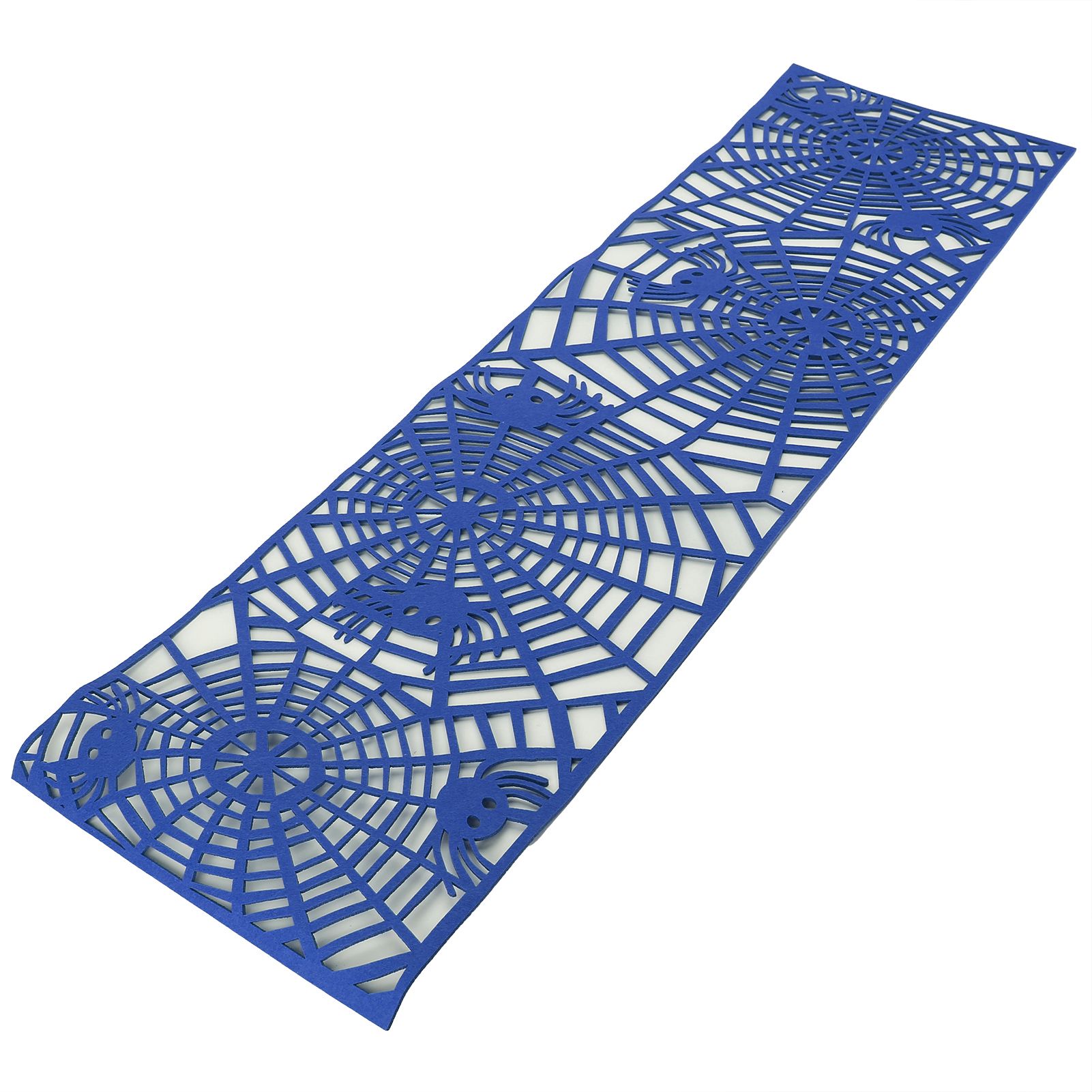 Rectangle Shape Tablecloth Hollow Out Table Runner for Wedding Household DecorationsDark Blue — image 3