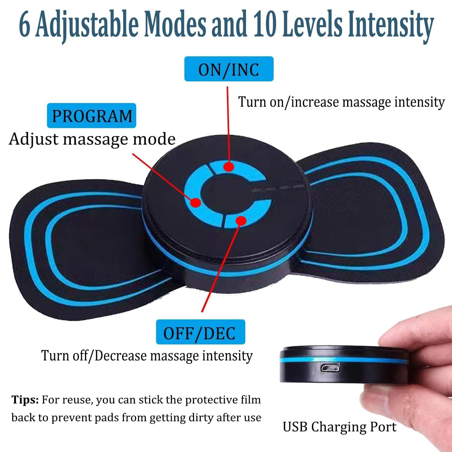 Whole Body Mas-ager, Mini Neck and Cervical Vertebra Mass-ager, Portable Mat for Back and Shoulder, Adjustable Relief for Arms(1PCS) — image 2