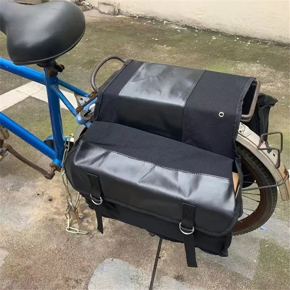 Motorcycle Saddle bags, Waterproof motorcycle saddlebags, Motorcycle Saddlebag Side Tool Bags Cycling Luggage Bag Riding Travel Canvas Waterproof (Black) β image 4