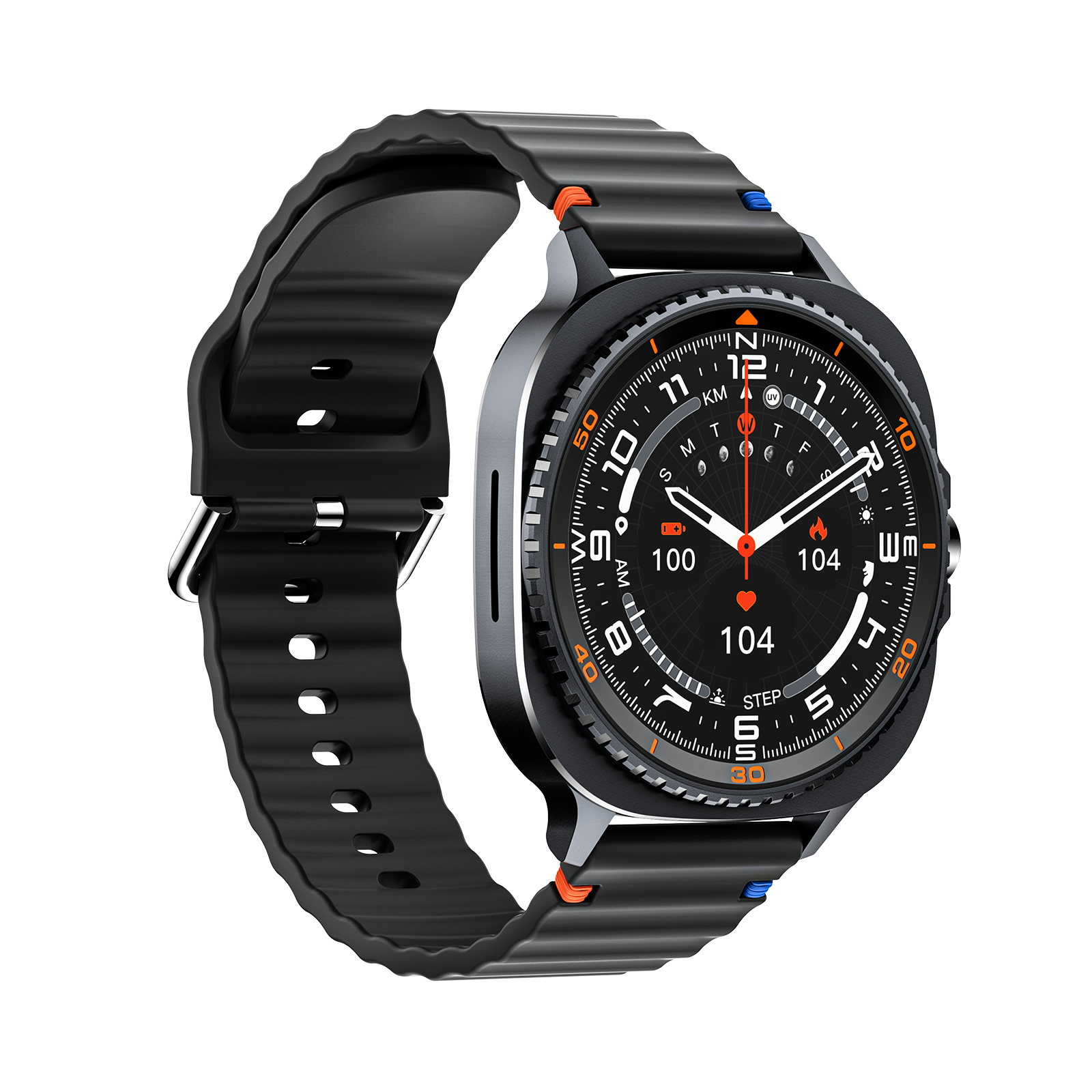 Watch8Classic-MA33 Fitness Smartwatch Bluetooth Call Waterproof Health Tracker for iPhone Android,Black β image 3
