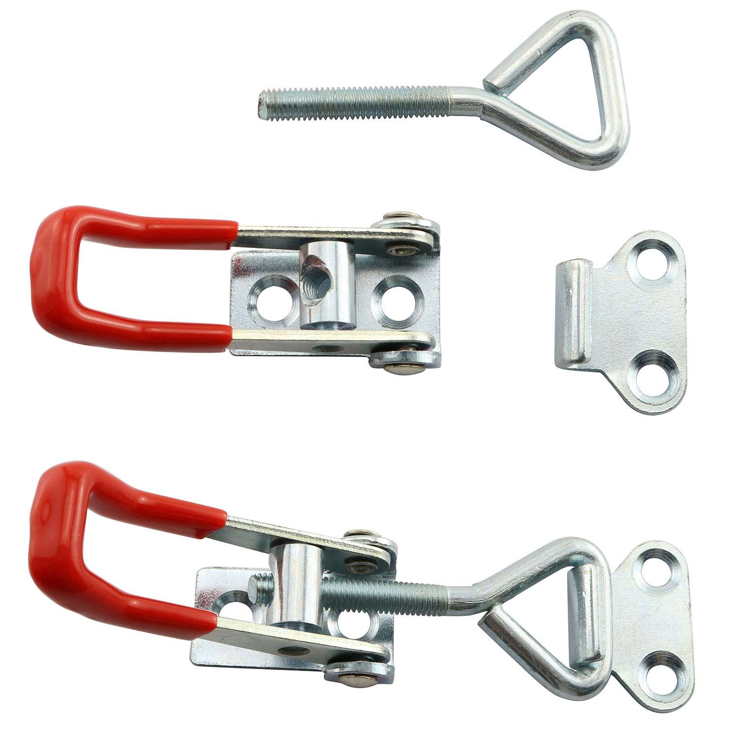 4pcs Toggle Latch Clamp, Stainless Steel Pull Hasp Latches, Quick Release Hand Tool Toggle Clamp for Smoker Lid Jig — image 2