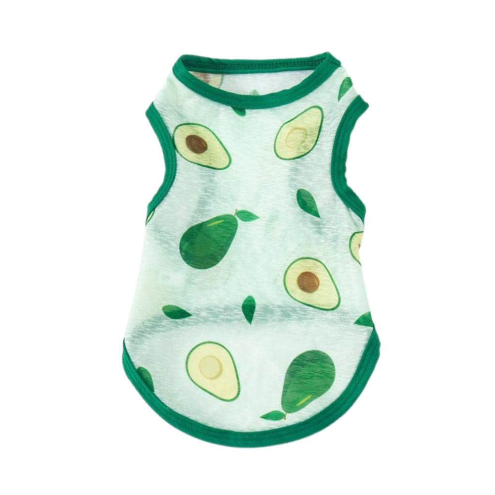Pet Vest Polyester Summer Dog Cat Clothing Love watermelon red 9XL — image 2