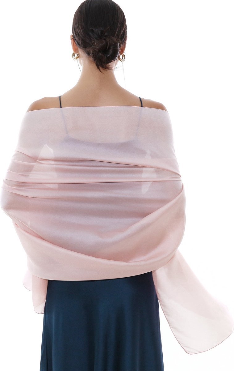 Women's Scarf - Wrap - 200 × 70 Cm - Soft & Skin-Friendly - Silk Sheen - Thin Wrap - Fashion Scarf - Scarf for Women - Ladies' Scarf - Stole - Neck Scarf — image 3