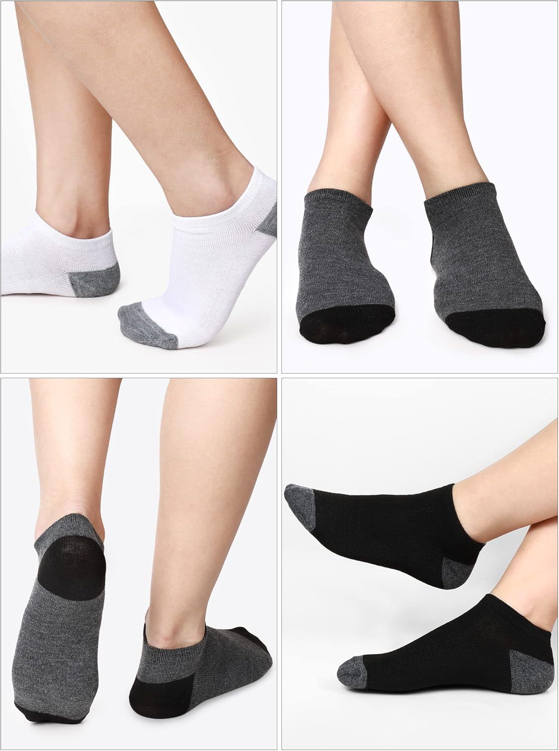 150 Pairs Men's Cushion Ankle Socks Breathable Casual Comfort Men Low Cut Sock for Sports Outdoor Running โ image 2