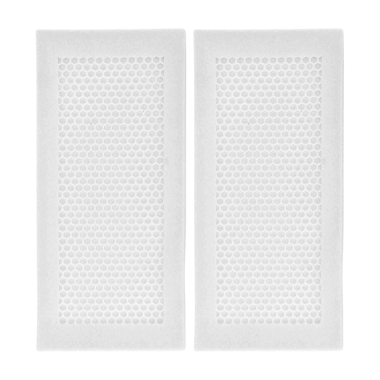 2Pcs Baby Proof Vent Cover Child Proof Safe Soft Silicone for Home Floor Catch Debris Hair Insect White โ image 4