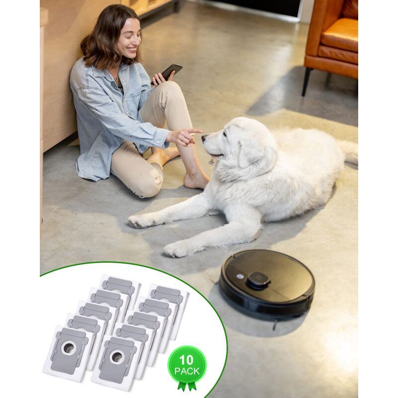 iRobot Roomba Clean Base Vacuum Bags 10-Pack Compatible with i3 i4 i6 i7 i8 j7 S9 E5 E6 E7 — image 4