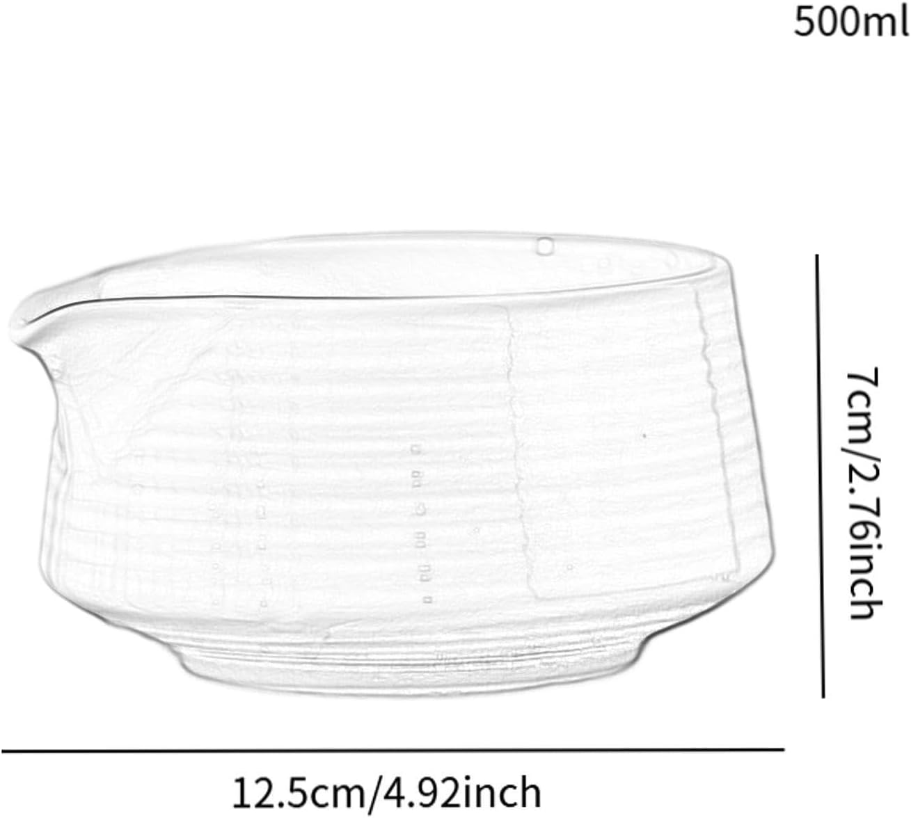 Japanese Matcha Bowl Handmade Matcha Ceremony Matcha Cup with Spout for Restaurant, White — image 2