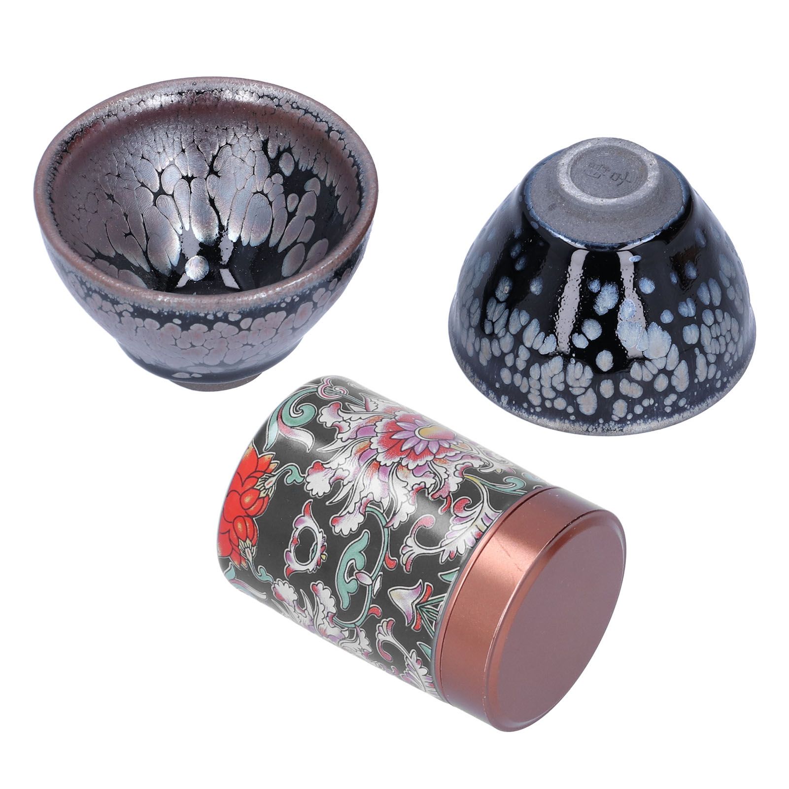 Ceramic Kung Fu Tea Set Tea Canister with Tea Cup for Home Tea House Gift Tea Accessory — image 4