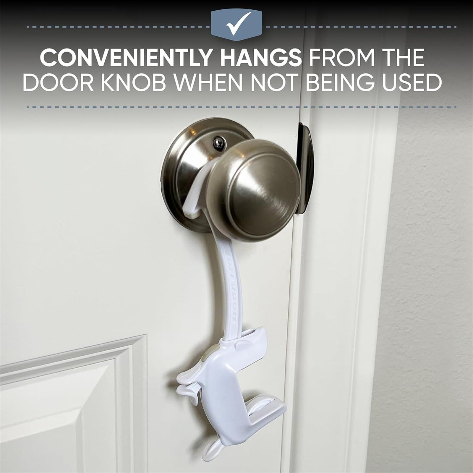 Door Child Proof Lock, Prevent Finger Pinch Guard Anti Accidental Door Safety Lock — image 5