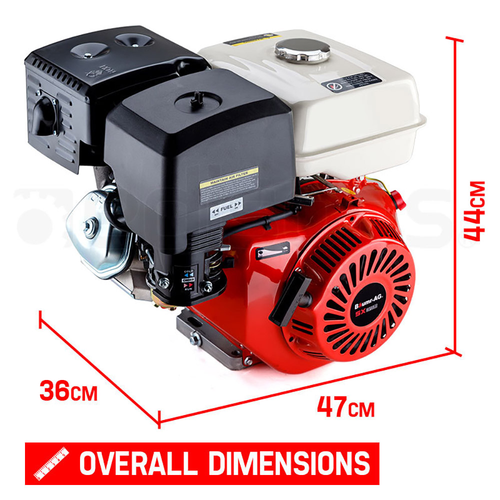 Baumr-AG 13HP Petrol Stationary Engine 4-stroke OHV Motor Horizontal Shaft Recoil Start โ image 2