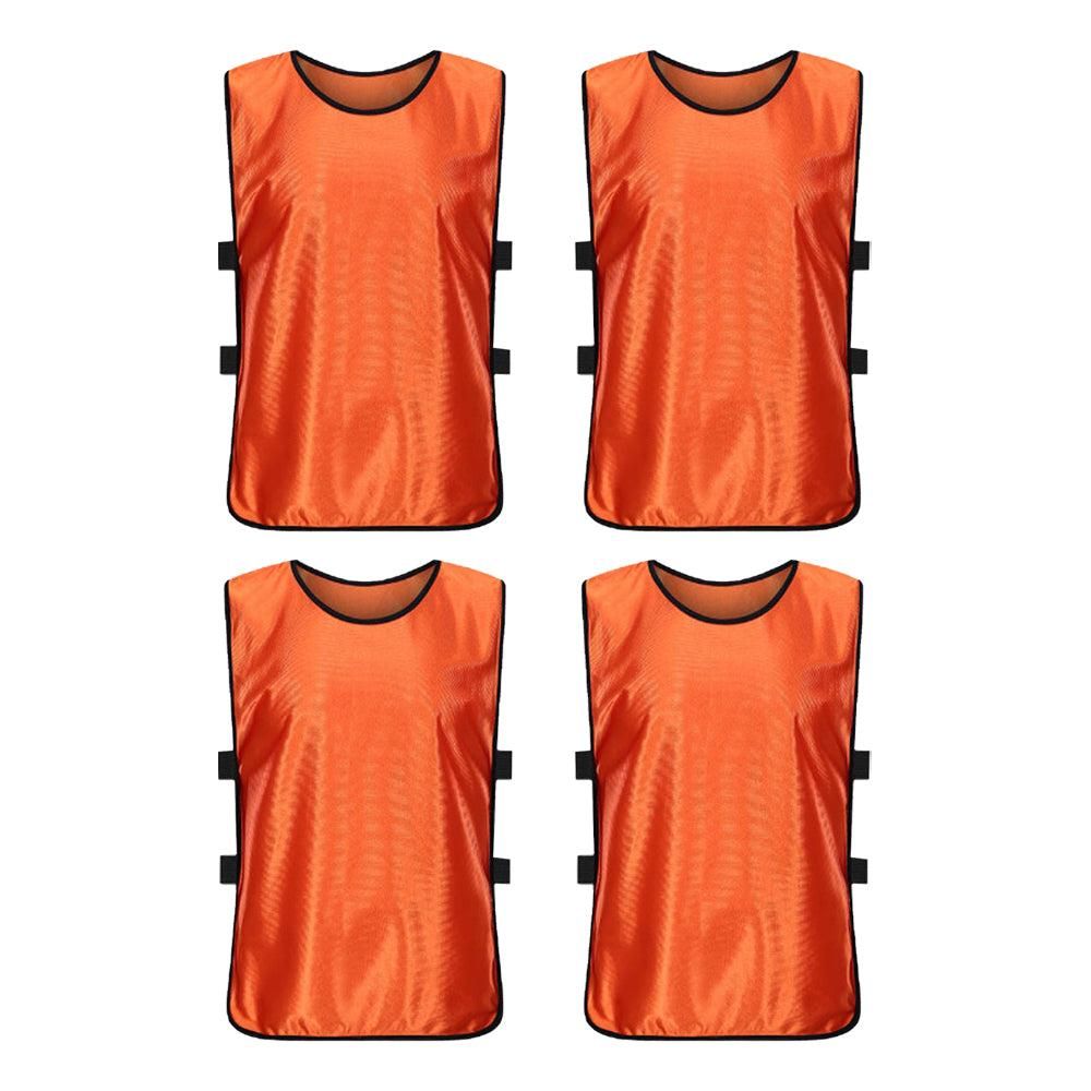 4Pcs Scrimmage Training Vest Team Sports Games Practice Jersey Blue — image 6